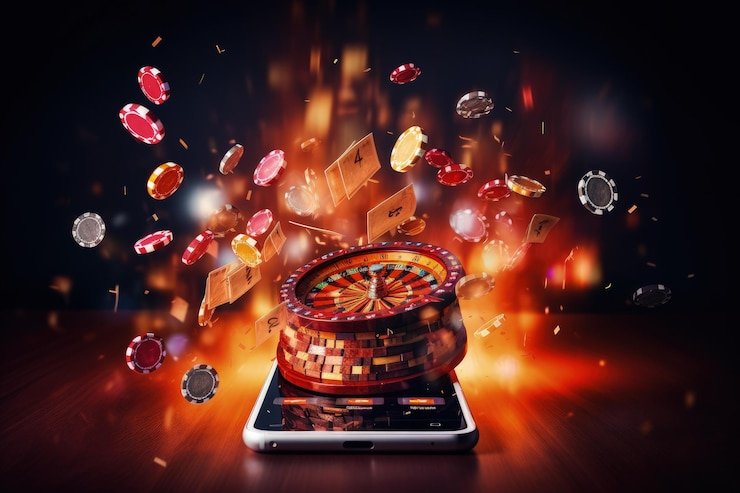 Mobile app interface showing live casino tables and football markets